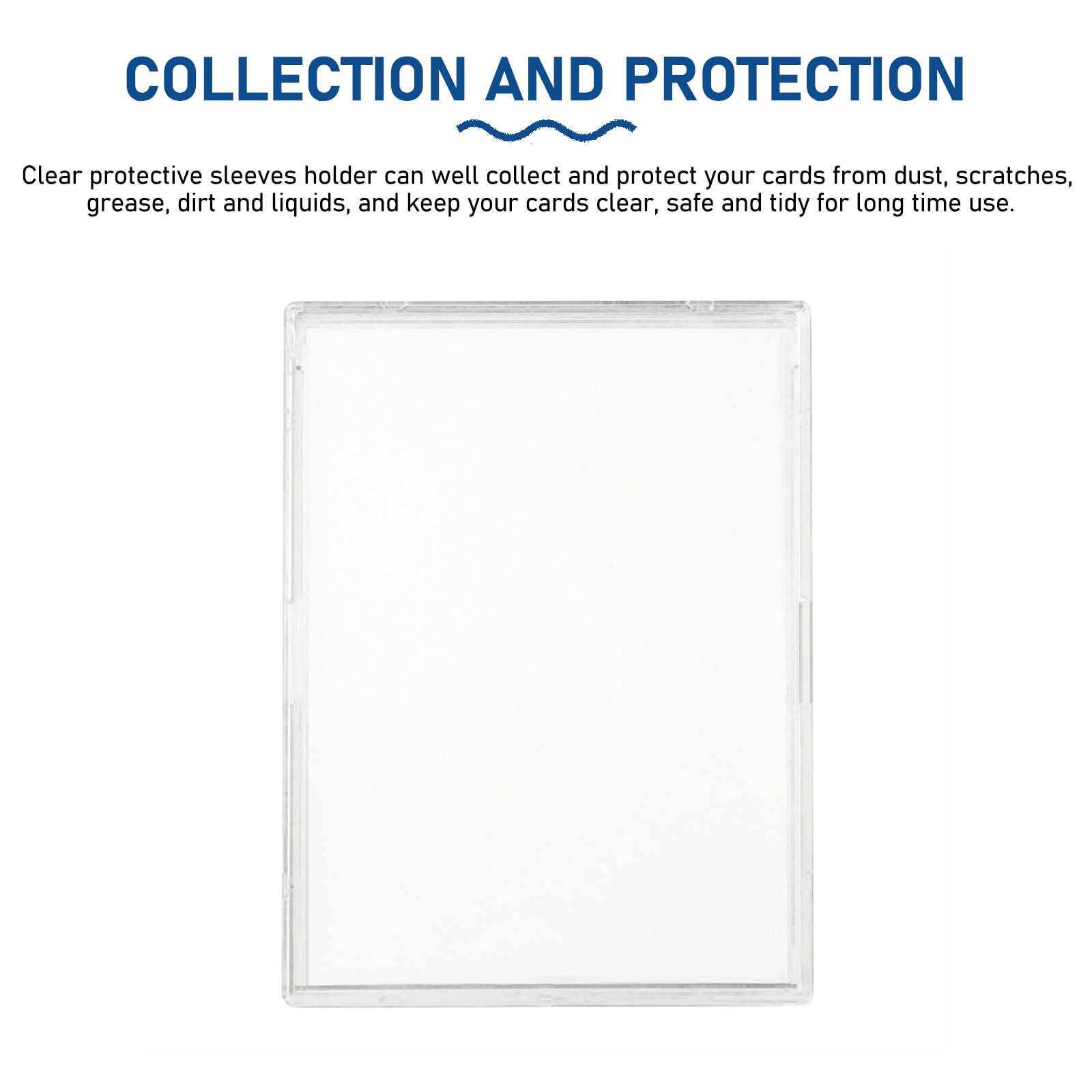 50-500Pcs Clear Trading Sleeves Card Protector Holder For Sports Card Display