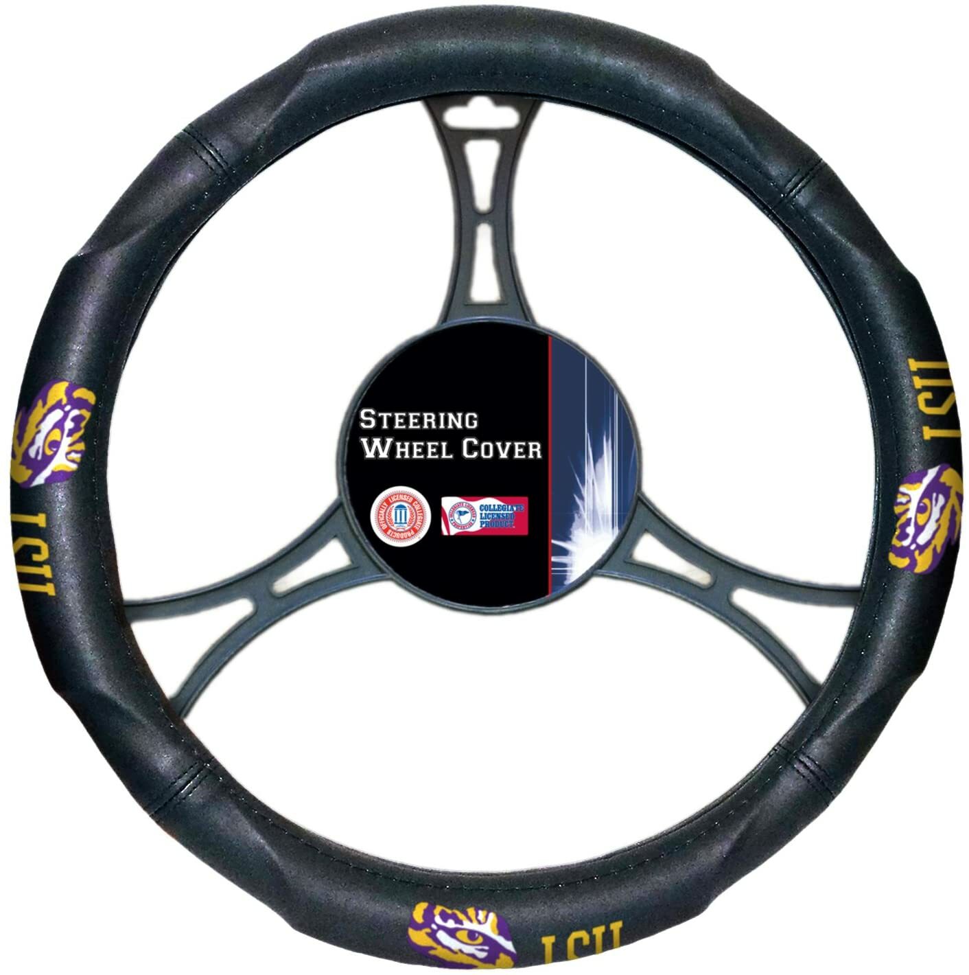 LSU TIGERS NCAA STEERING WHEEL COVER