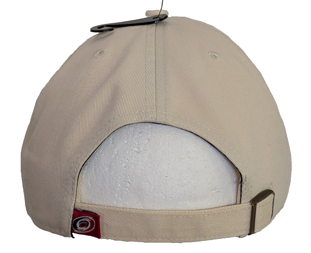 NHL Carolina Hurricanes Beige One Size Adjustable Slouch Hat By ’47 Brand