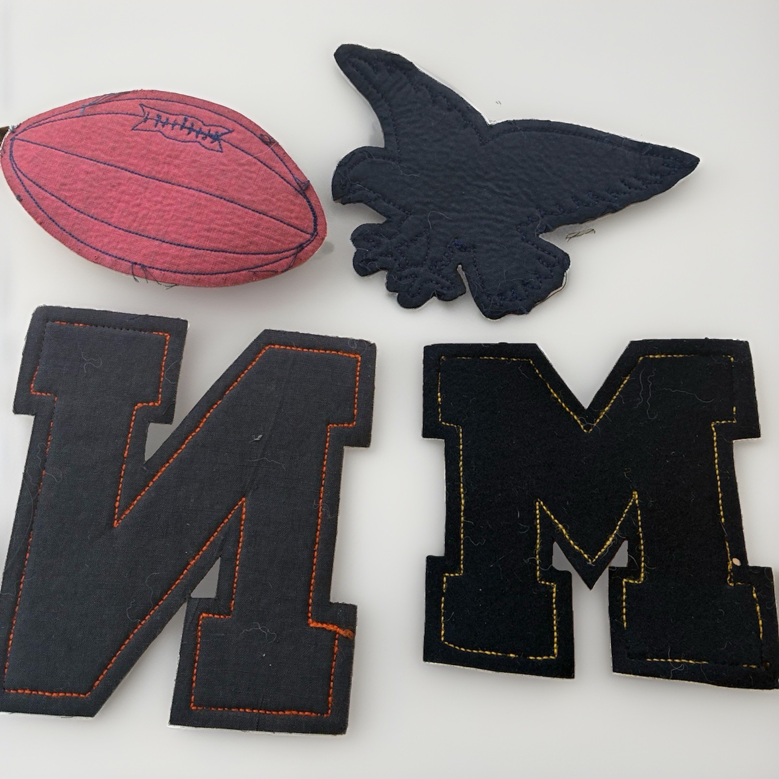 Vintage 1940s High School Letterman’s Patches plus Vintage HS Certificate