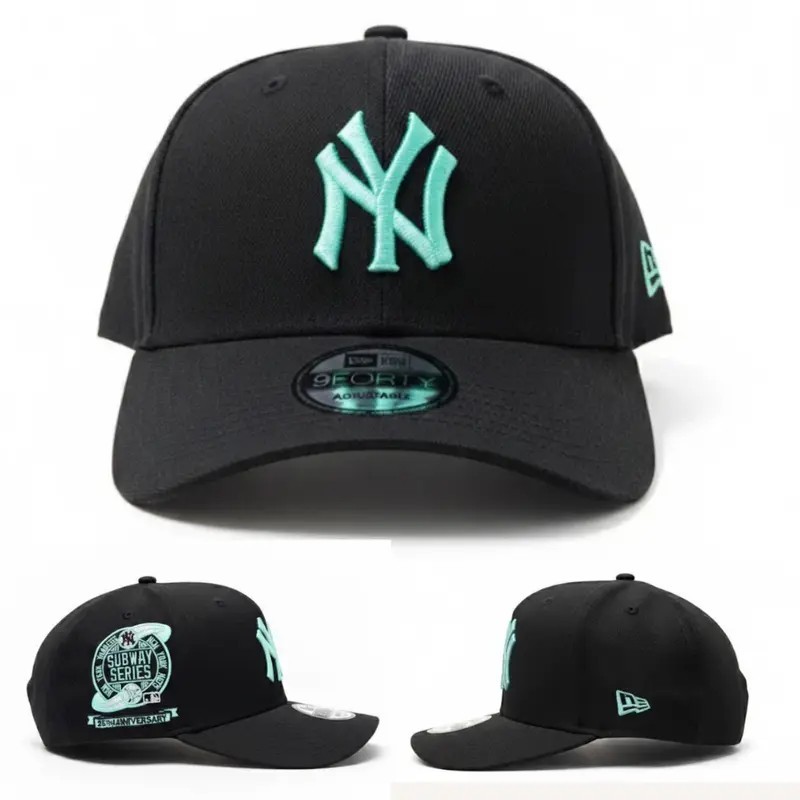 New Era Fitted Hat Dodgers Yankees Baseball Cap Side Patch 59FIFTY 9FORTY USA!