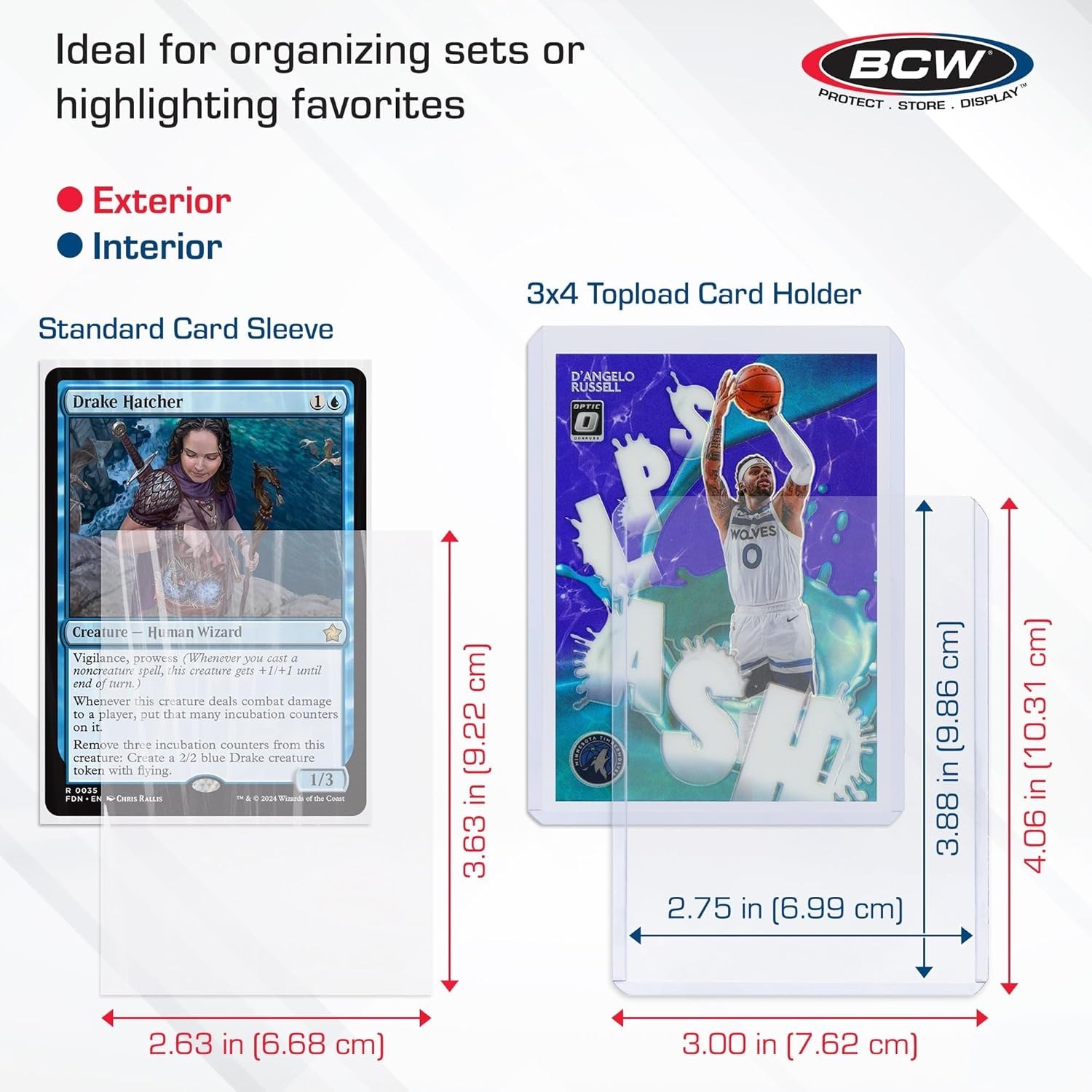 Crystal Clear Card Sleeves & Toploaders Combo