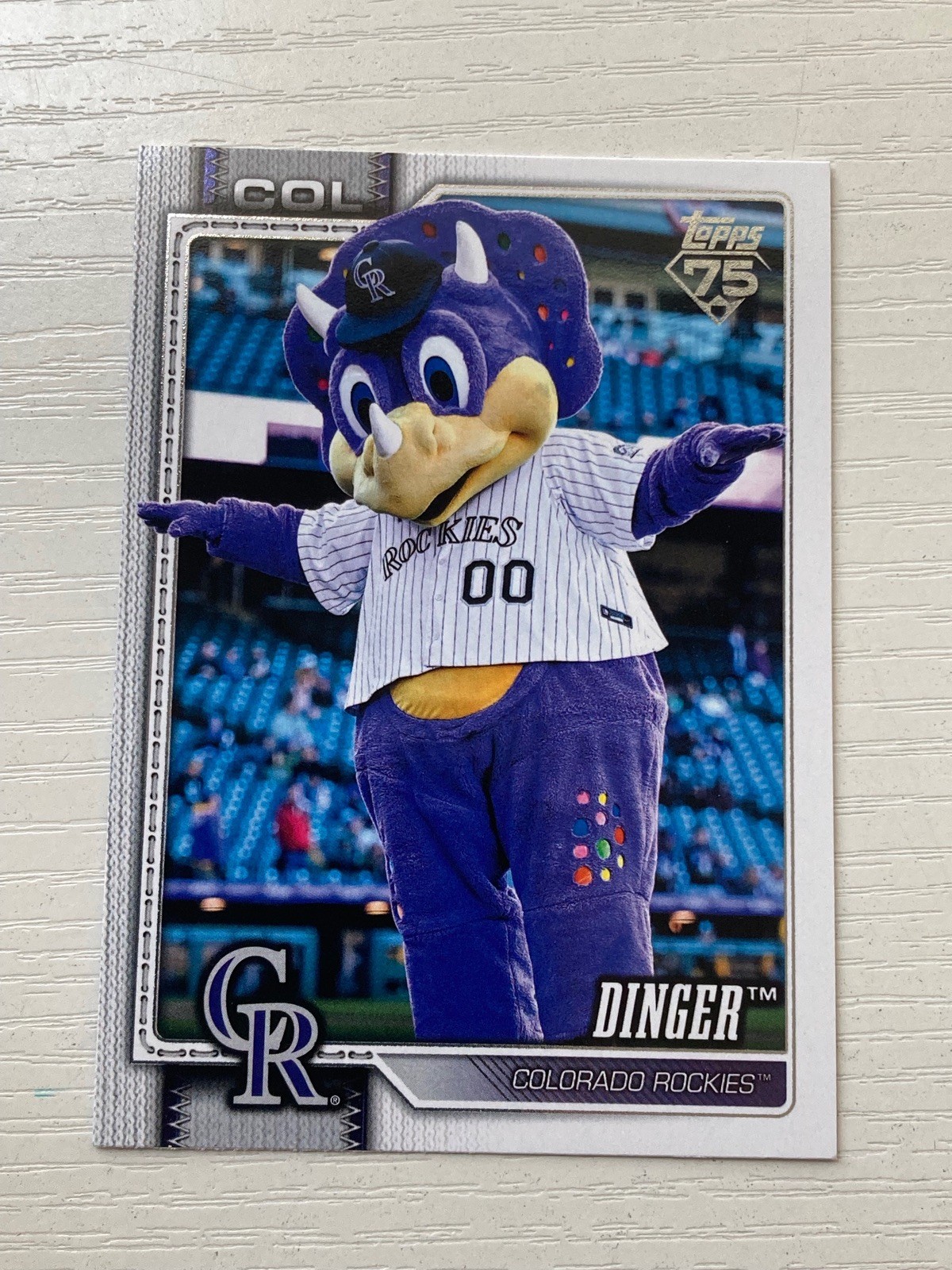 2026 Topps Celebration Mascot Card Dinger Rockies M4