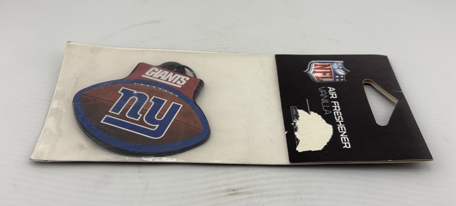 Retro NFL New York Giants Vanilla Air Freshener, 2006. New