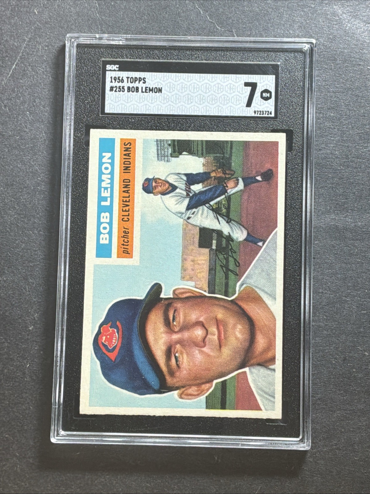 1956 Topps Bob Lemon 255 SGC 7 Centered H4