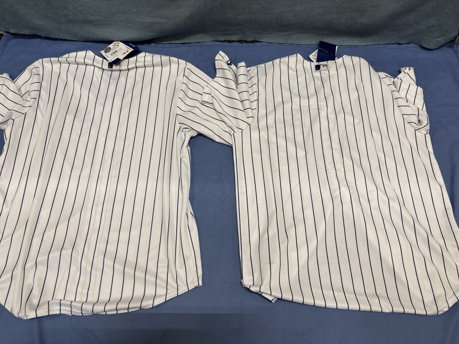 Lot Of 5 New Your Yankees Jersey Cool Base Mens Size LG Youth 14/16 10/12 8/9