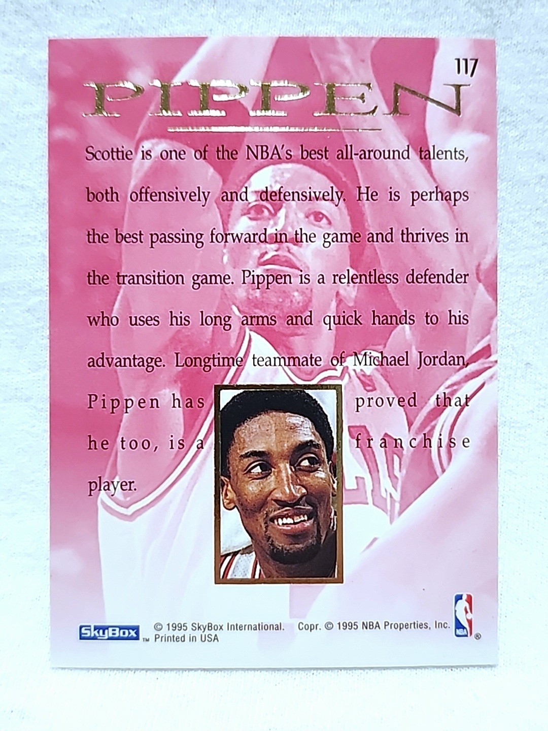 1994-95 Skybox Emotion Masters Scottie Pippen #117 Chicago Bulls