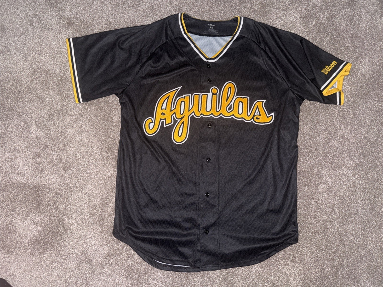 Authentic Wilson Águilas Cibaeñas Dominican Republic Adult Large Baseball Jersey