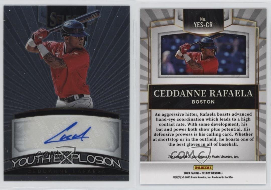 2023 Panini Select Youth Explosion Signatures Ceddanne Rafaela #YES-CR Auto uk2
