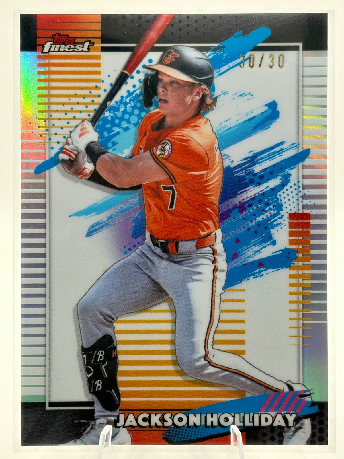 2026 Topps Finest Jackson Holliday Uncommon Refractor “BOOKEND” 30/30 #104