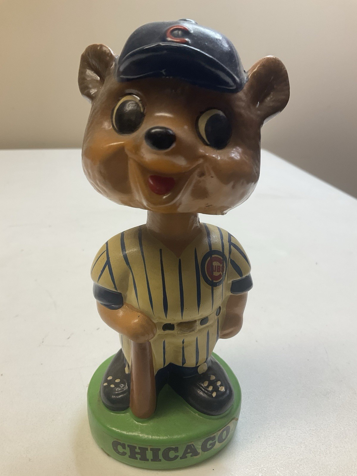 Vintage 1960s Chicago Cubs Mascot Bobblehead Nodder MLB