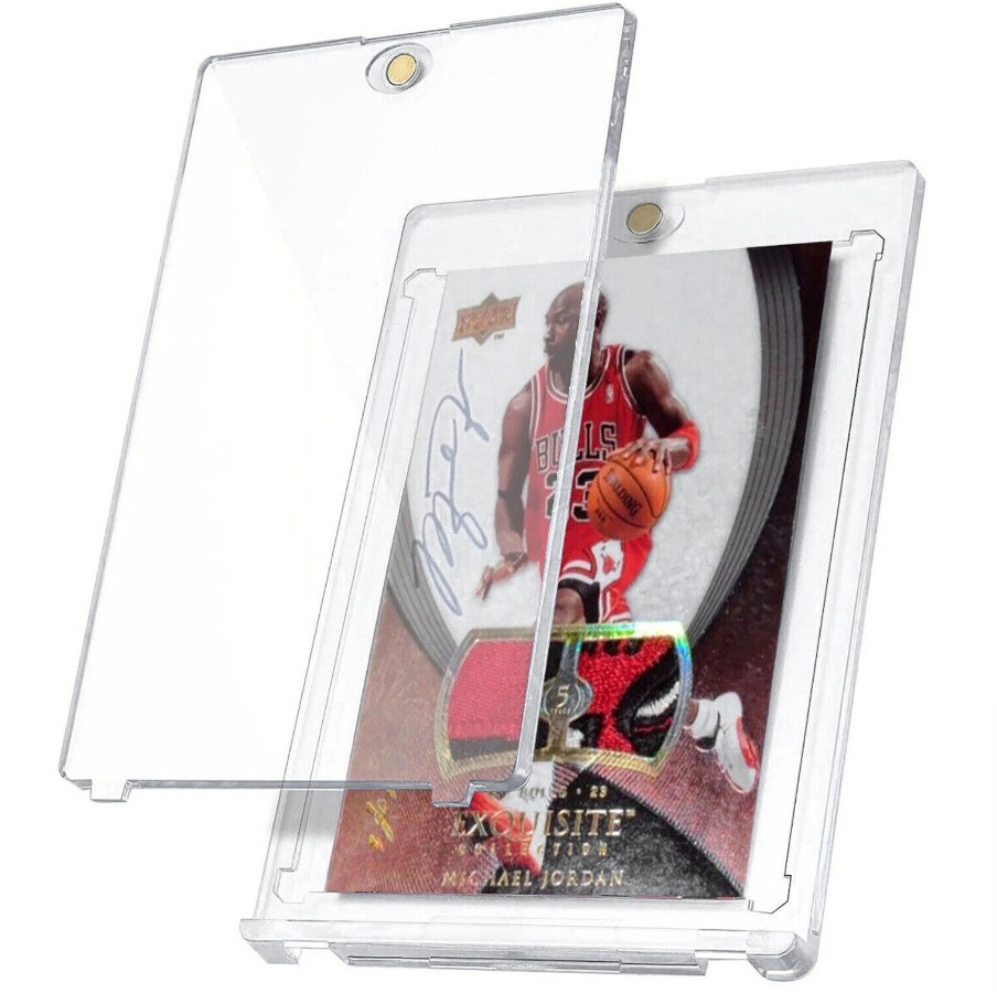 30 Pack Magnetic Trading Sports Card Holders 35pt One-Touch Hard UV Protection