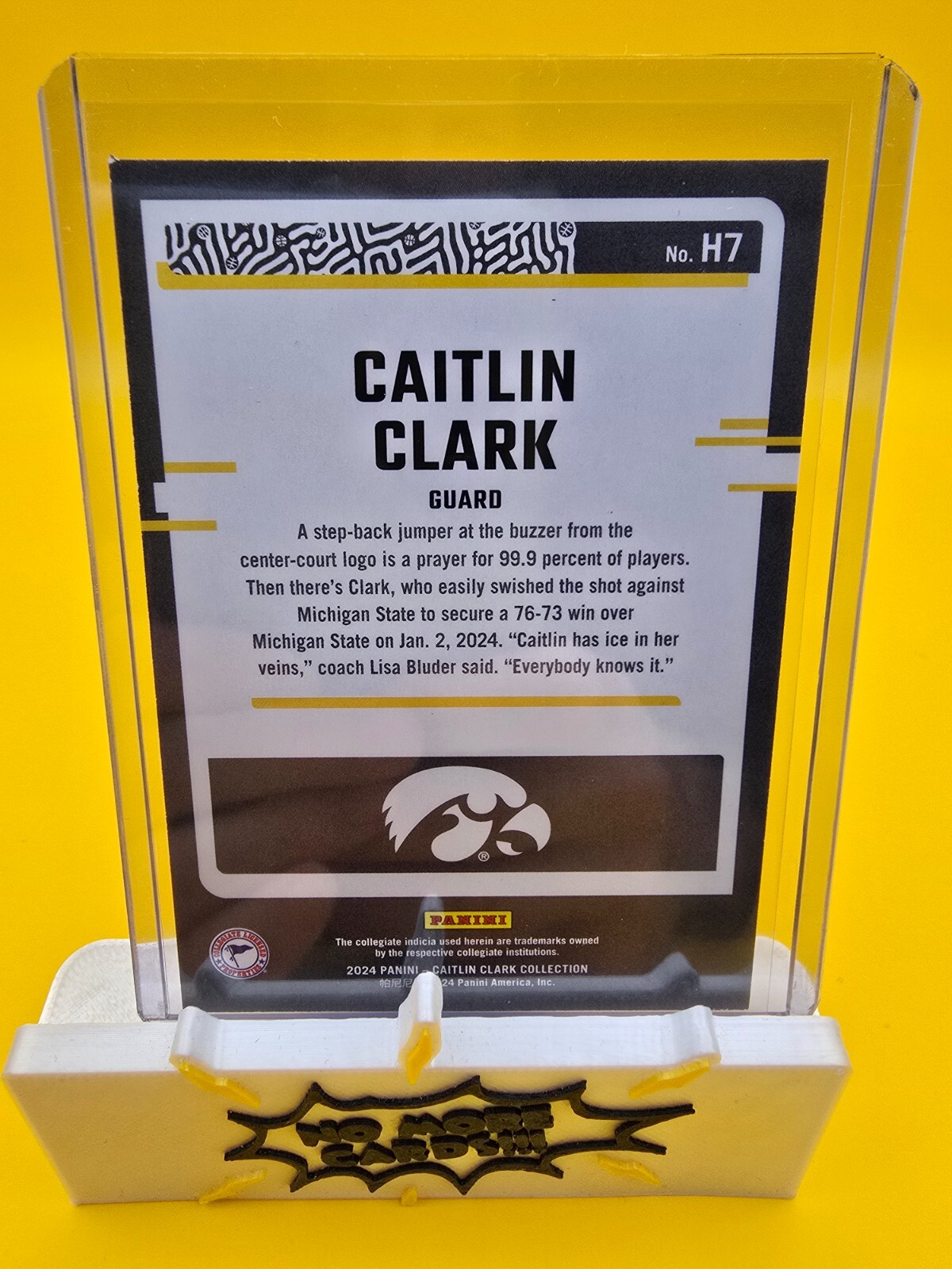 2024 Panini Caitlin Clark Collection – Highlights Caitlin Clark #H7 (RC)