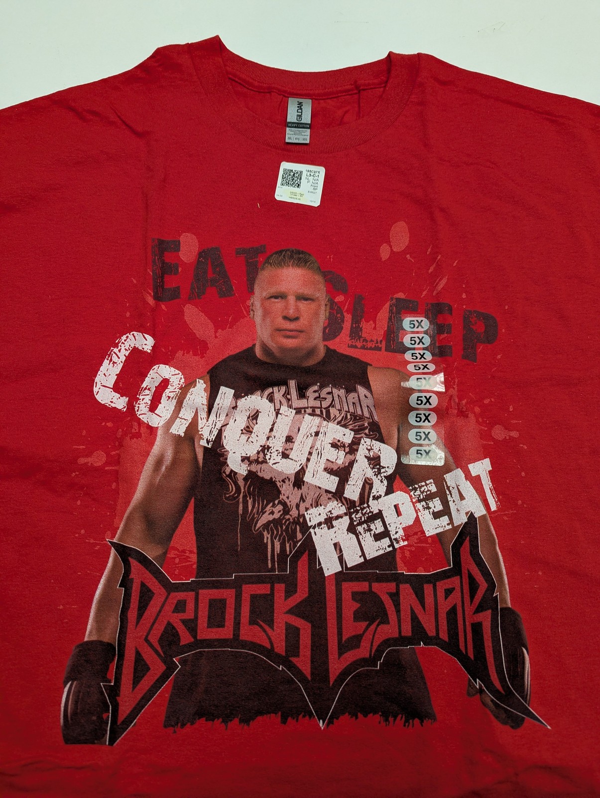 6 Men Size 5XL WWE T-shirts | Cena Orton Undertaker The Rock Lot 1
