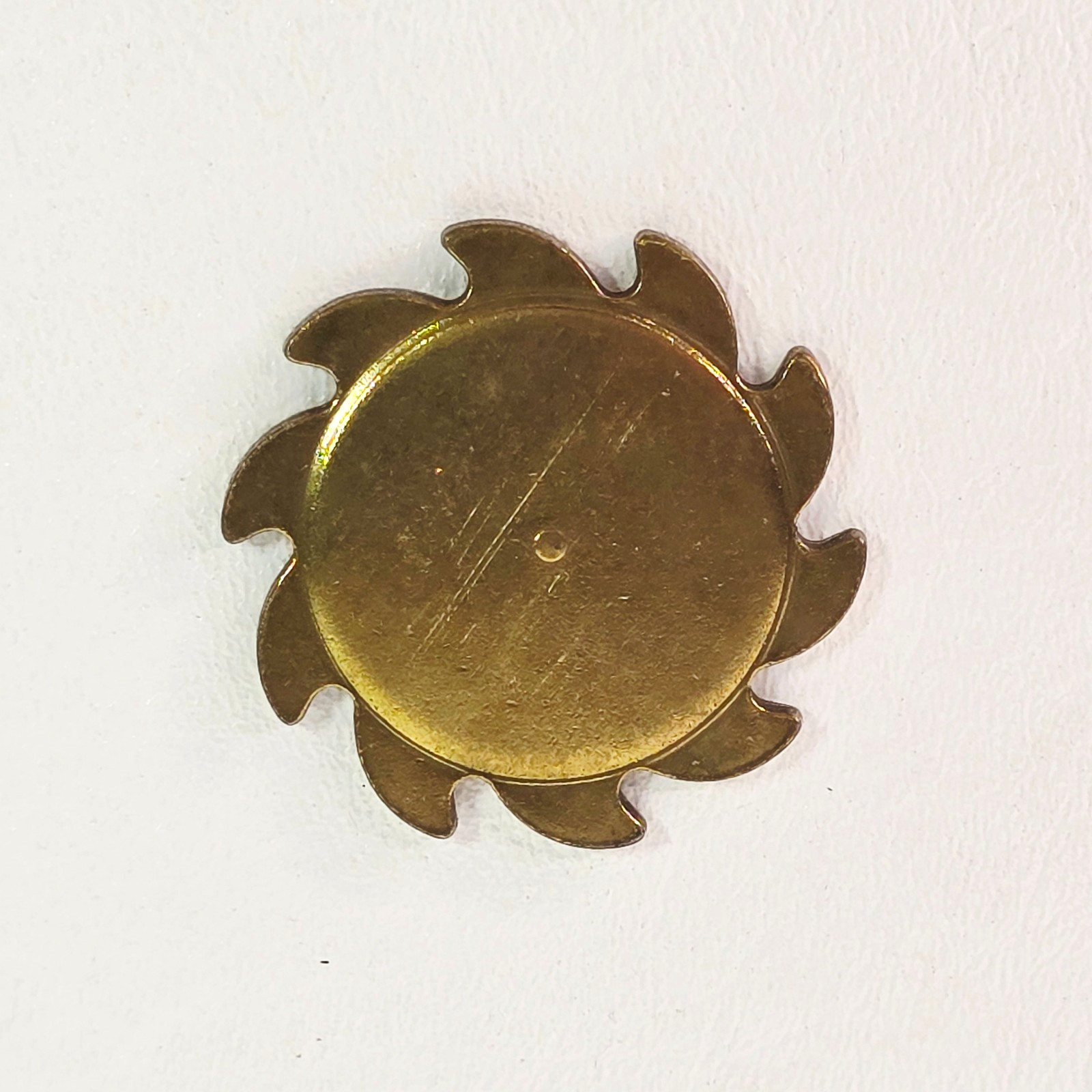 LNH Official Licensed Product Logo Brass Spinner Pog Slammer