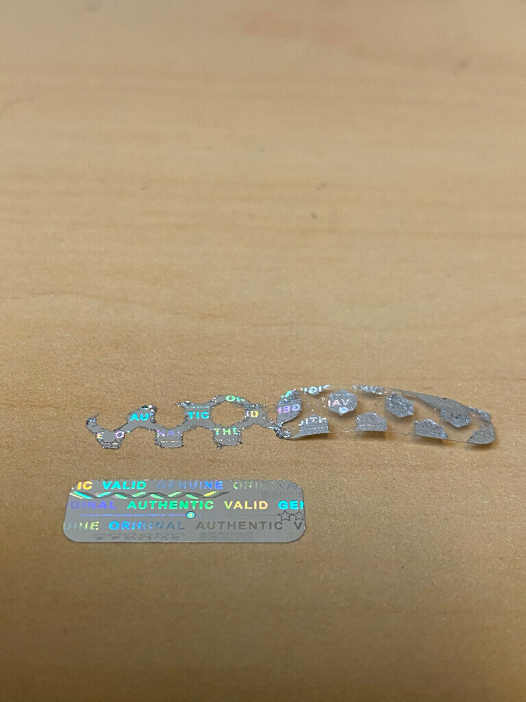 100 MATCH SET NUMBER HOLOGRAM LABELS STICKER -FOR SPORTS MERCHANDISE MEMORABILIA
