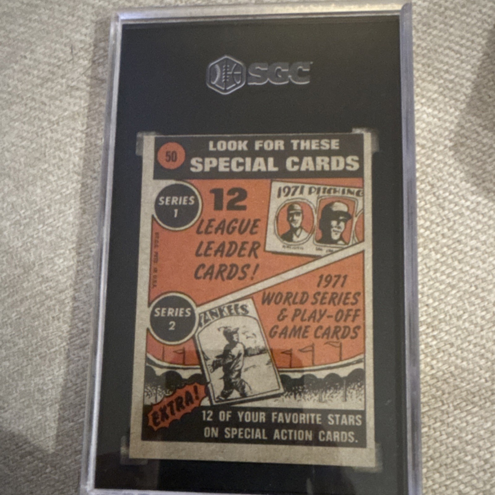 Topps 1972 Willie Mays In Action #50 SGC 4.5 San Francisco Giants Baseball Card