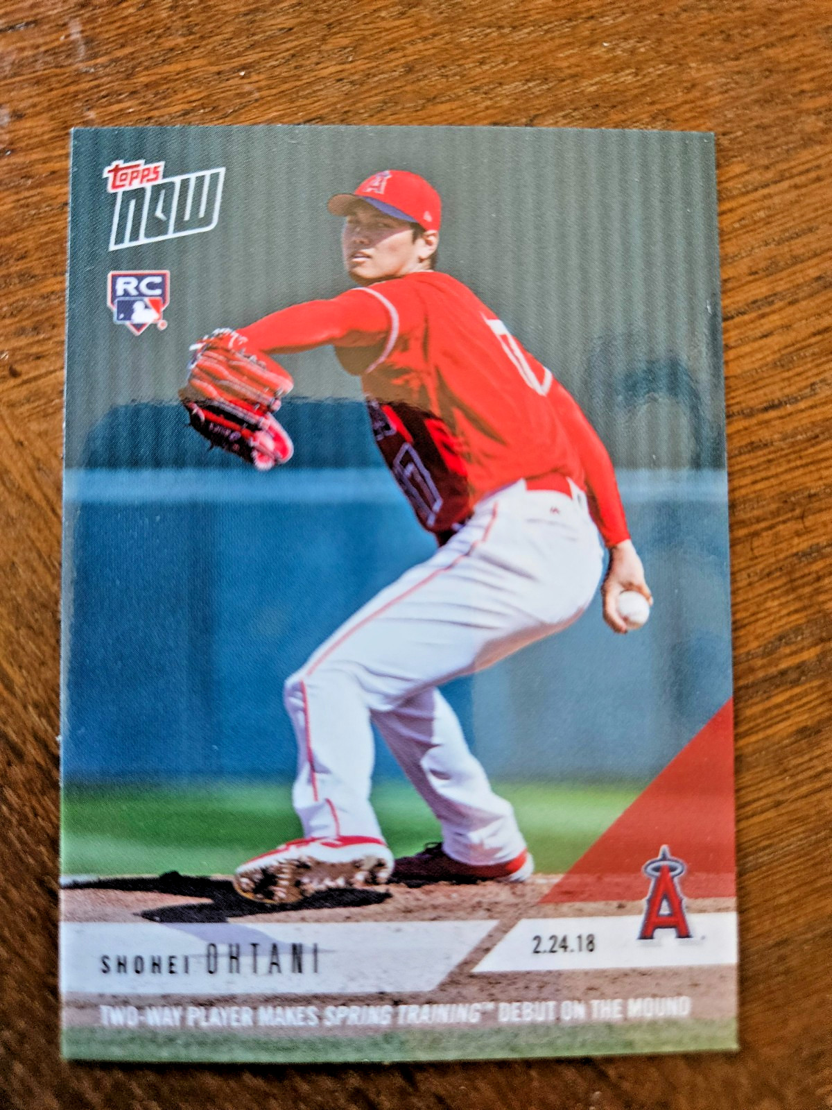 2018 Topps Now #ST-4 Shohei Ohtani FIRST PRINTED TOPPS PITCHING ROOKIE MINT LE
