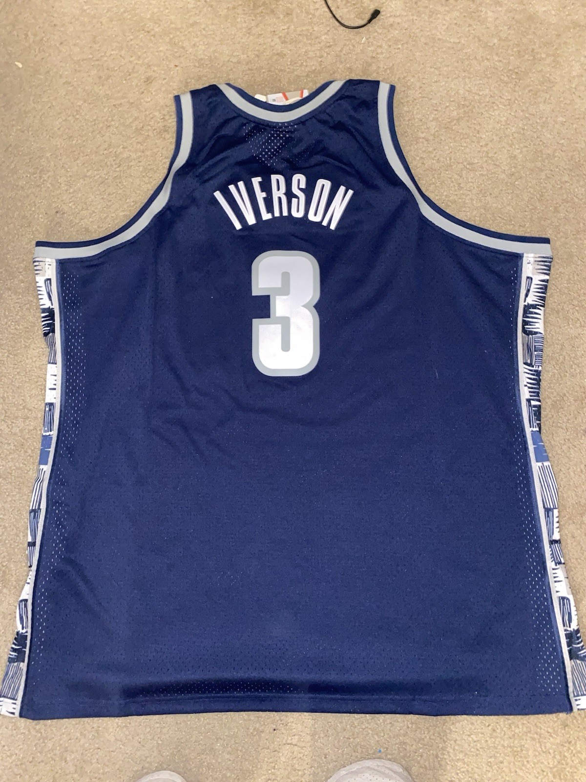 NWT Mitchell & Ness 1995-96 Georgetown Hoyas Allen Iverson HWC Jersey 4XLT