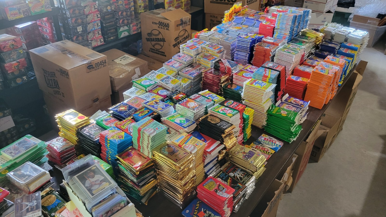 1000 Cards – Unopened Baseball Card Wax Box Packs – Guaranteed Rookie Cards
