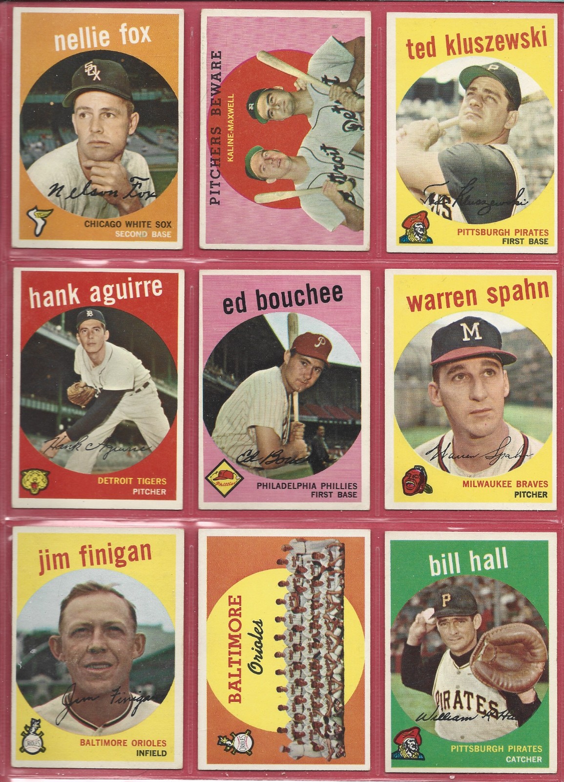 1959 Topps Baseball Card Lot od 143 Cards – Ex to Nm