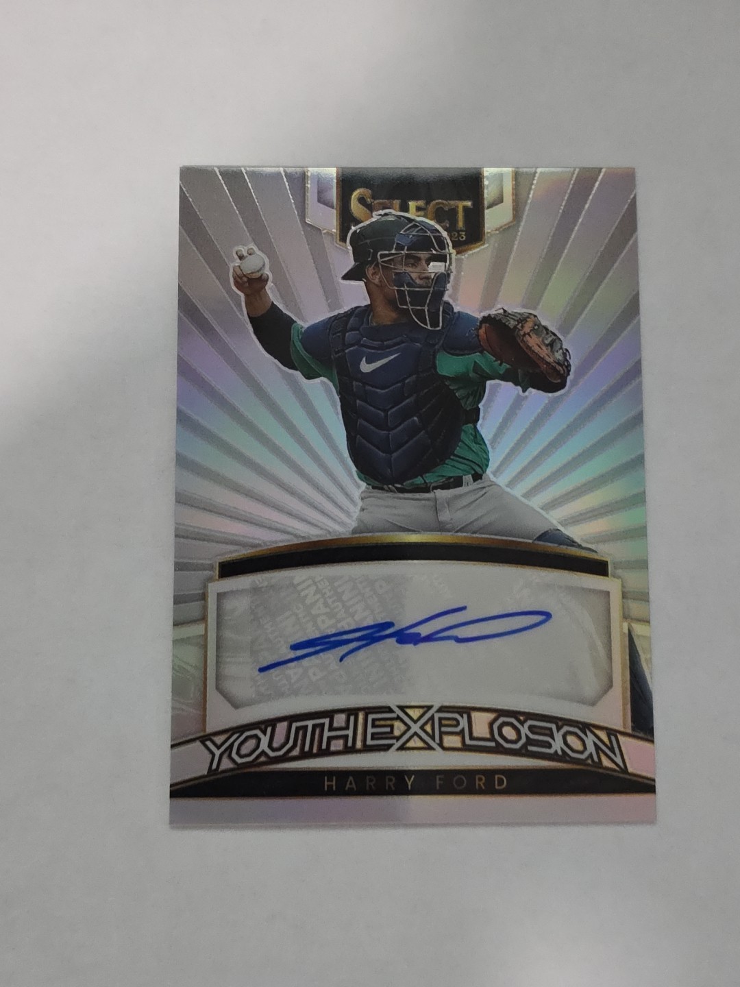 Harry Ford /99 RC Auto 2023 Select Youth Explosion Silver Prizm Mariners YES-HF