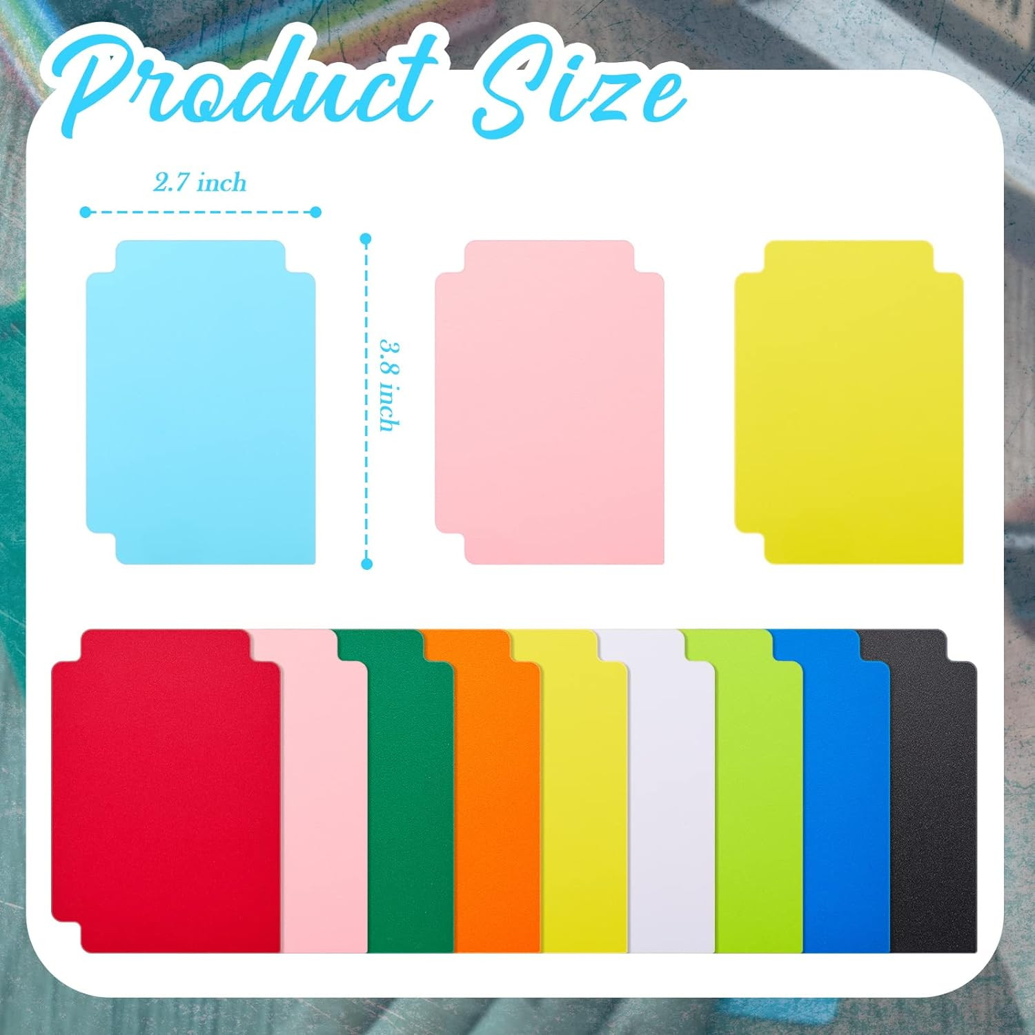 50 Pcs Trading Card Dividers Plastic Card Dividers, Frosted Separator with Ta…