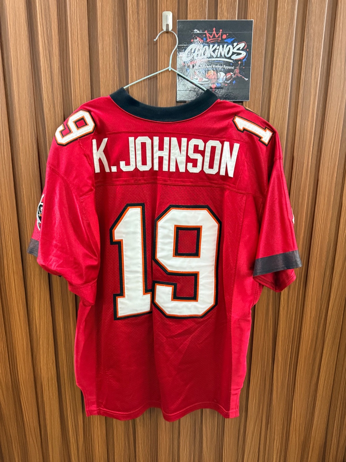 Keyshawn Johnson Tampa Bay Buccaneers adidas AUTHENTIC Jersey Sz 46