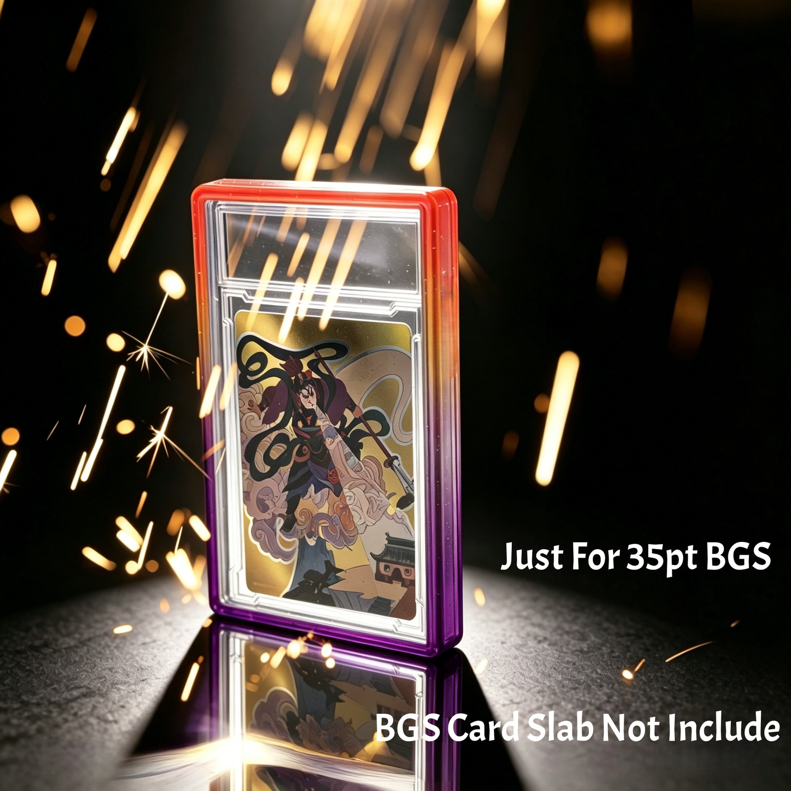 2/5/10pcs Gradient Bumper Guard Case for BGS 35PT Graded Card Slab With PC Panel