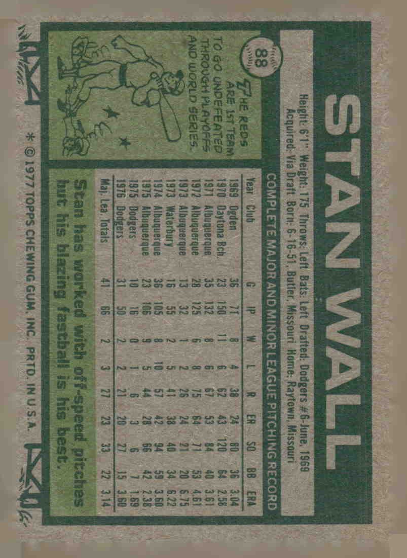 1977 Topps #88 Stan Wall