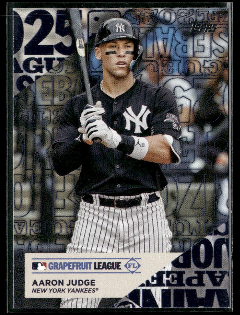 2025 Topps #TG-2 Aaron Judge Training Grounds