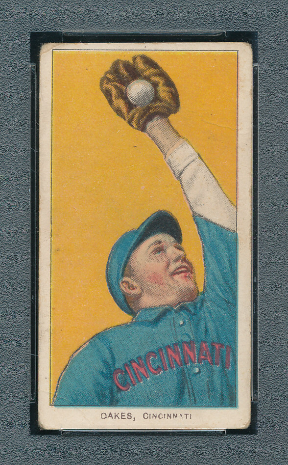 PSA 3 VG MISSING INK CINCINNATI NAME ERROR T206 REBEL OAKES 1910 SWEET CAP TPHLC