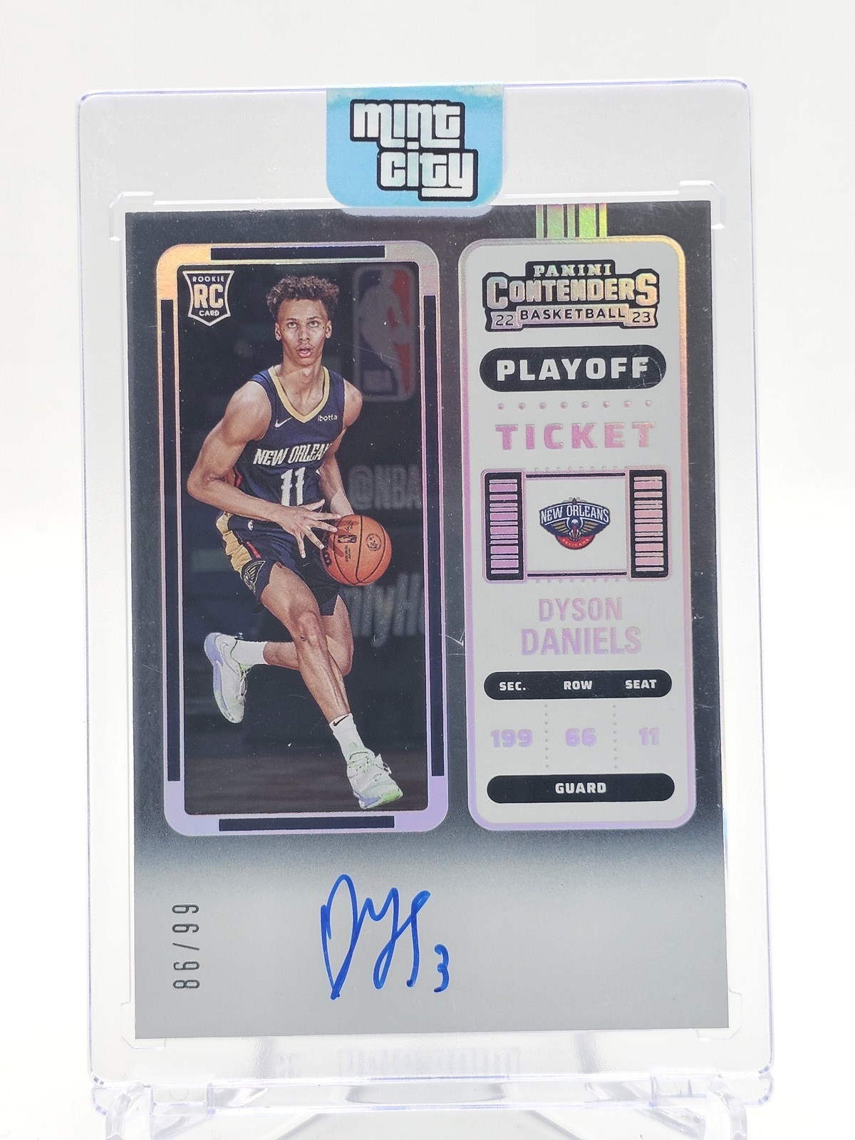 DYSON DANIELS 2022-23 CONTENDERS PLAYOFF TICKET ROOKIE AUTO /99 Q7486