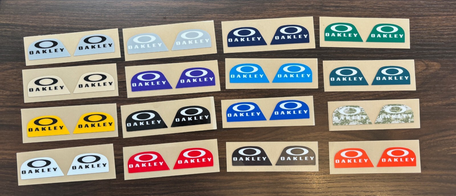 2023 2024 Oakley Football Helmet Visor Eye Shield Tab Decals Stickers