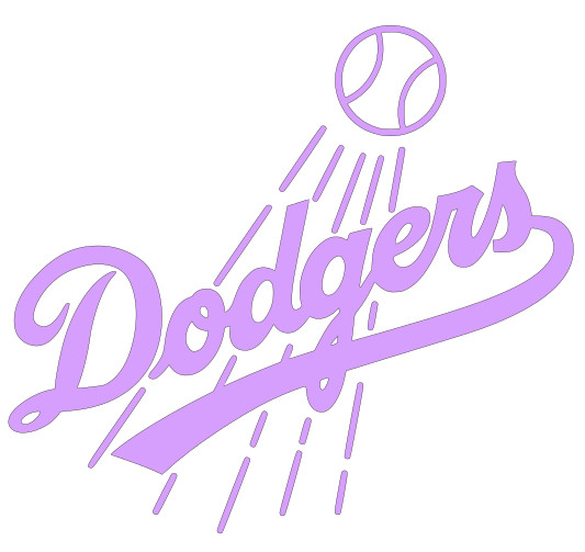 LA Dodgers Vinyl Decal Sticker – You choose color and size