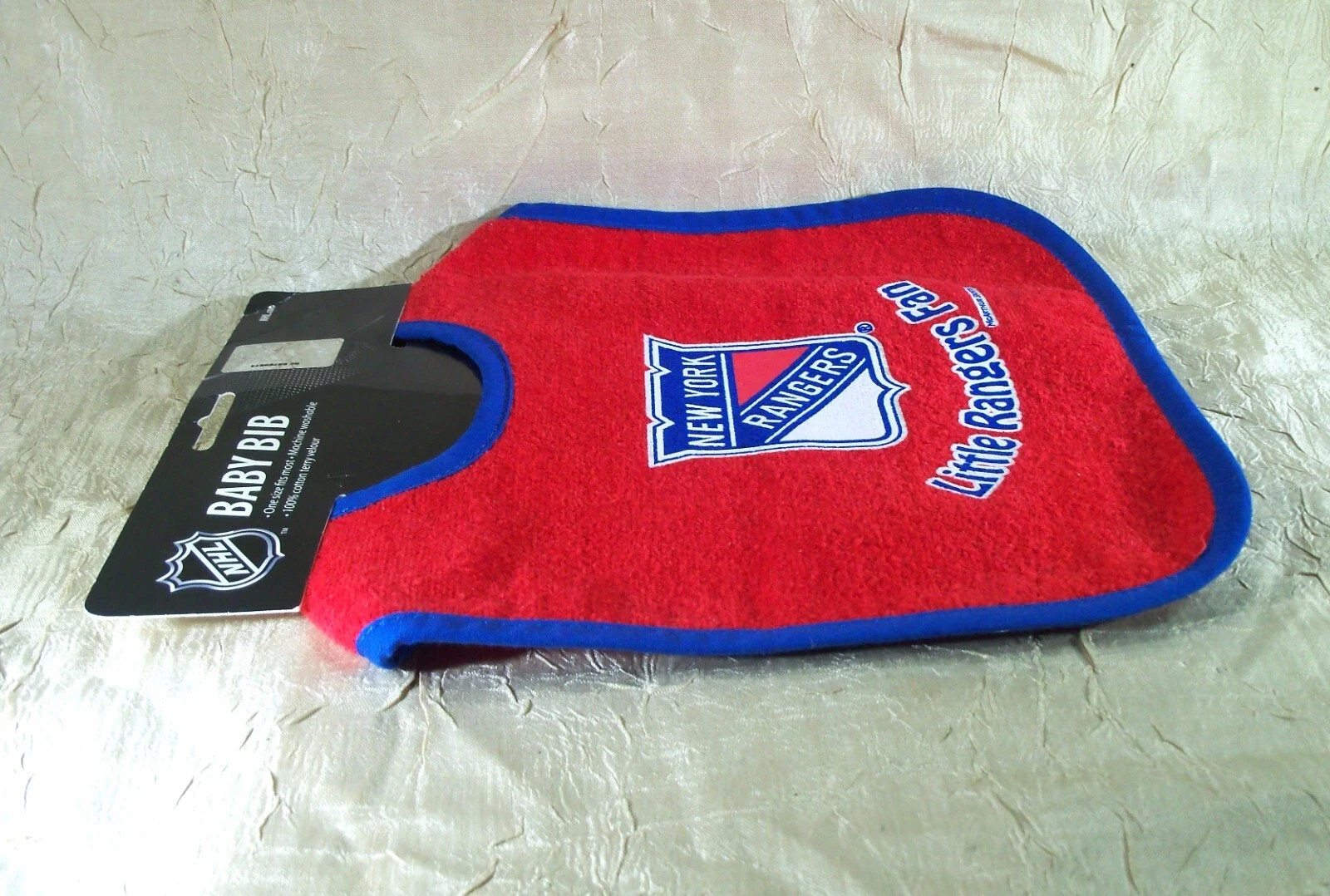 New York Rangers Little Fan Baby Bib One Size Fits Most NHL New – SEE DETAILS