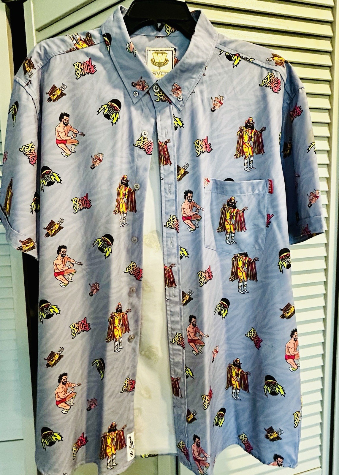 RSVLTS x WWE Legends x Macho Man Randy Savage Button Down Kunuflex XL See Below