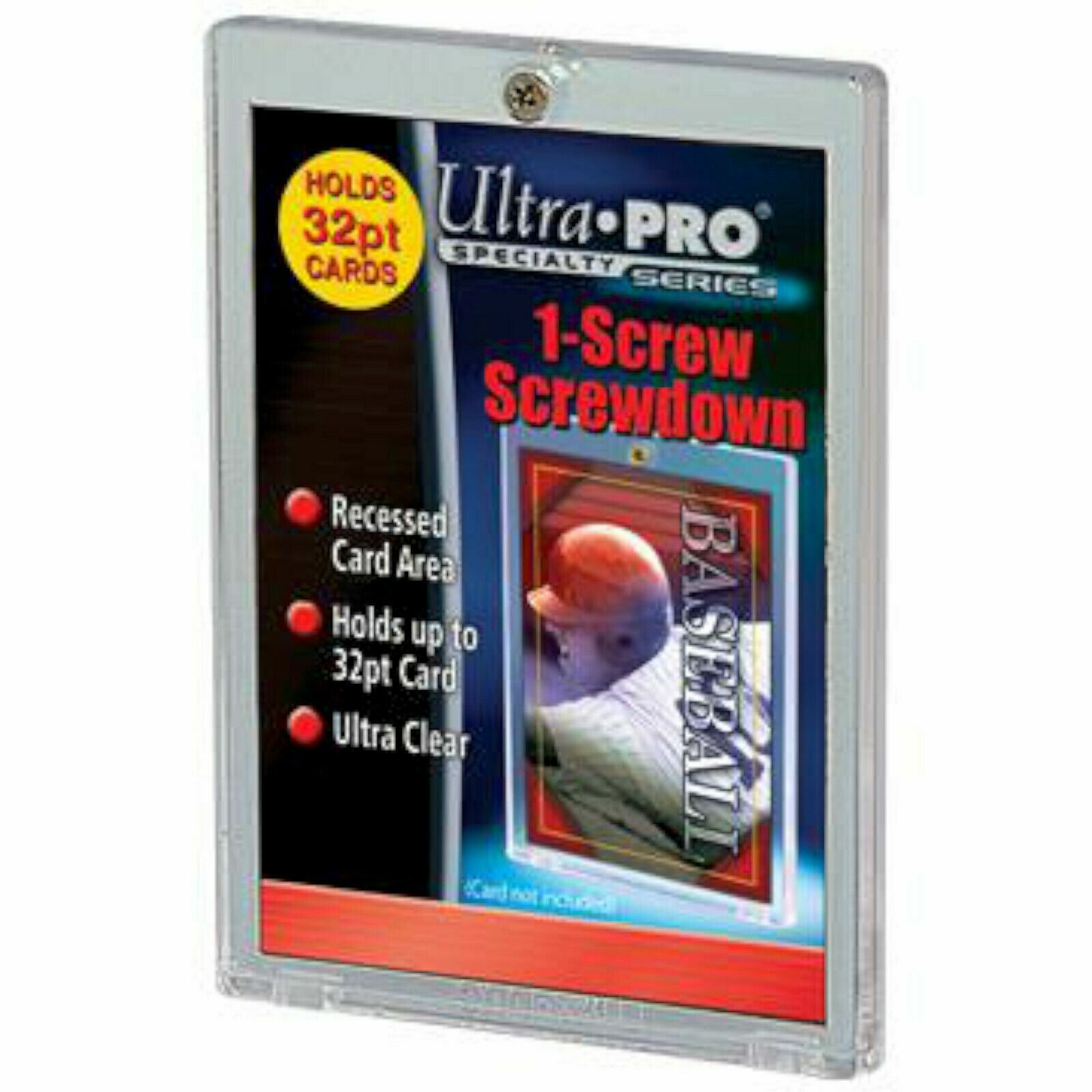 NEW 25-PACK Ultra Pro 1-Screw Screwdown Trading Card Display Case Sports 81139