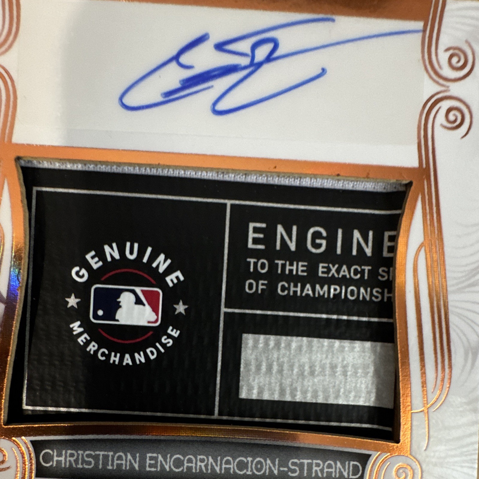 2 Card Lot. Entire Nike/MLB Tag. Leaf Trinity Christian Encarnacion-Strand /99!!