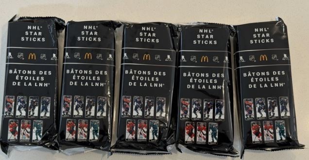 McDonalds NHL Star Sticks Mini Hockey Stick Canada 2026 Limited Promo (U-Pick)
