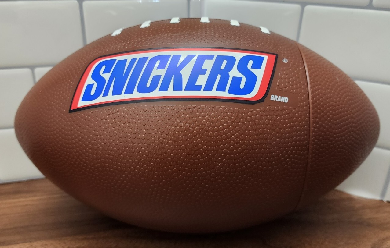 Vintage Snickers Football Candy Bowl NFL Plastic Ball 2003 *NO STAND*