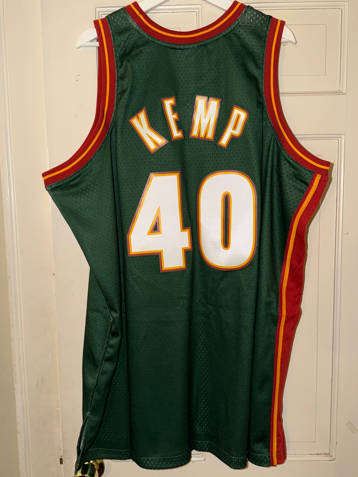 Men’s Big & Tall Shawn Kemp 1995-96 Mitchell & Ness Supersonics Swingman Jersey