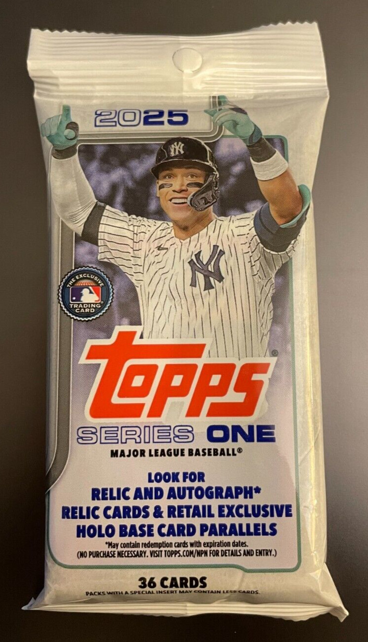 2025 TOPPS SERIES 1 MLB Team Color Border Variation FAT HOT PACK Wood? Crews RC?