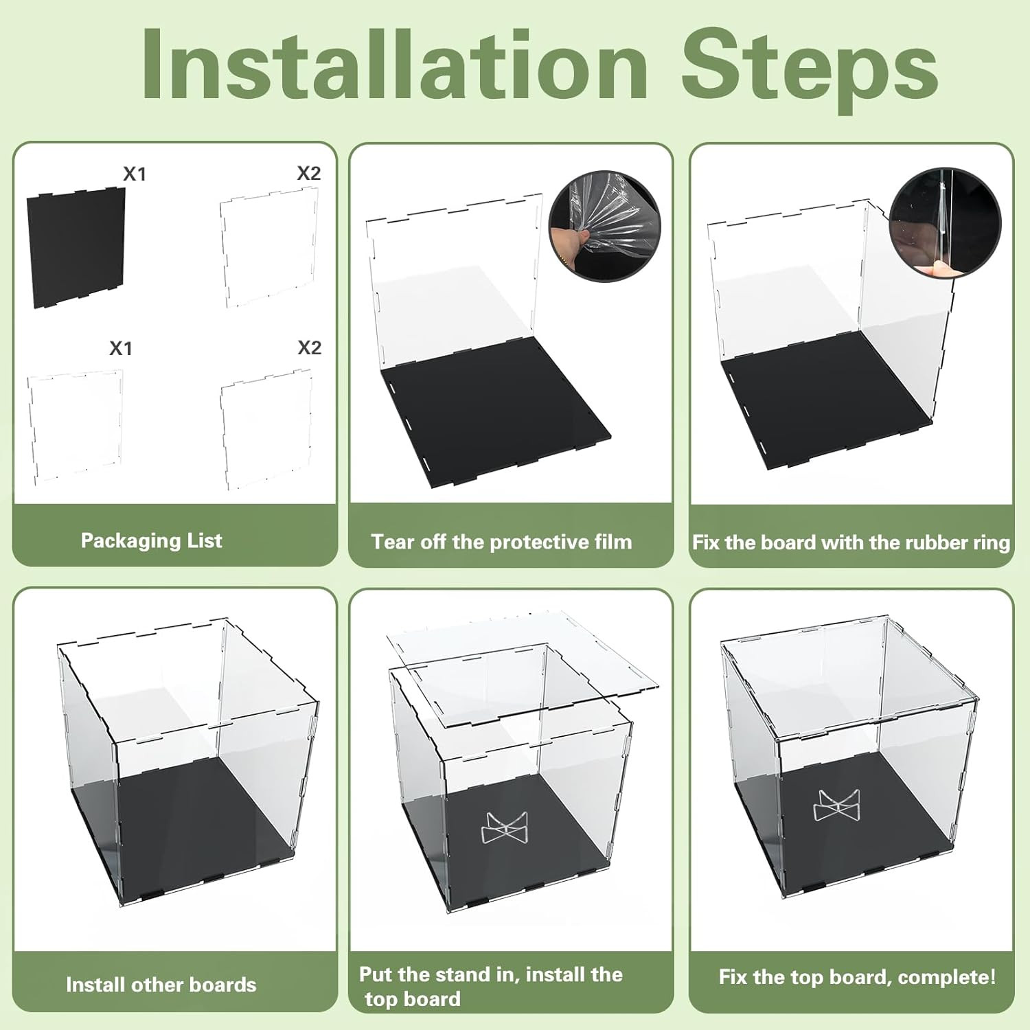 Basketball Display Case, 9.8 X 9.8 X 11.8 Inch Clear Acrylic Display Box for Ful