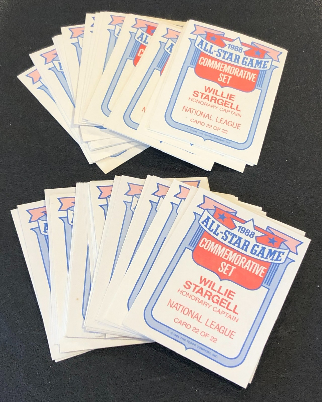 (2)x 1989 Topps Baseball 1988 All-Star Game Commemorative Send-A-Way Card Sets