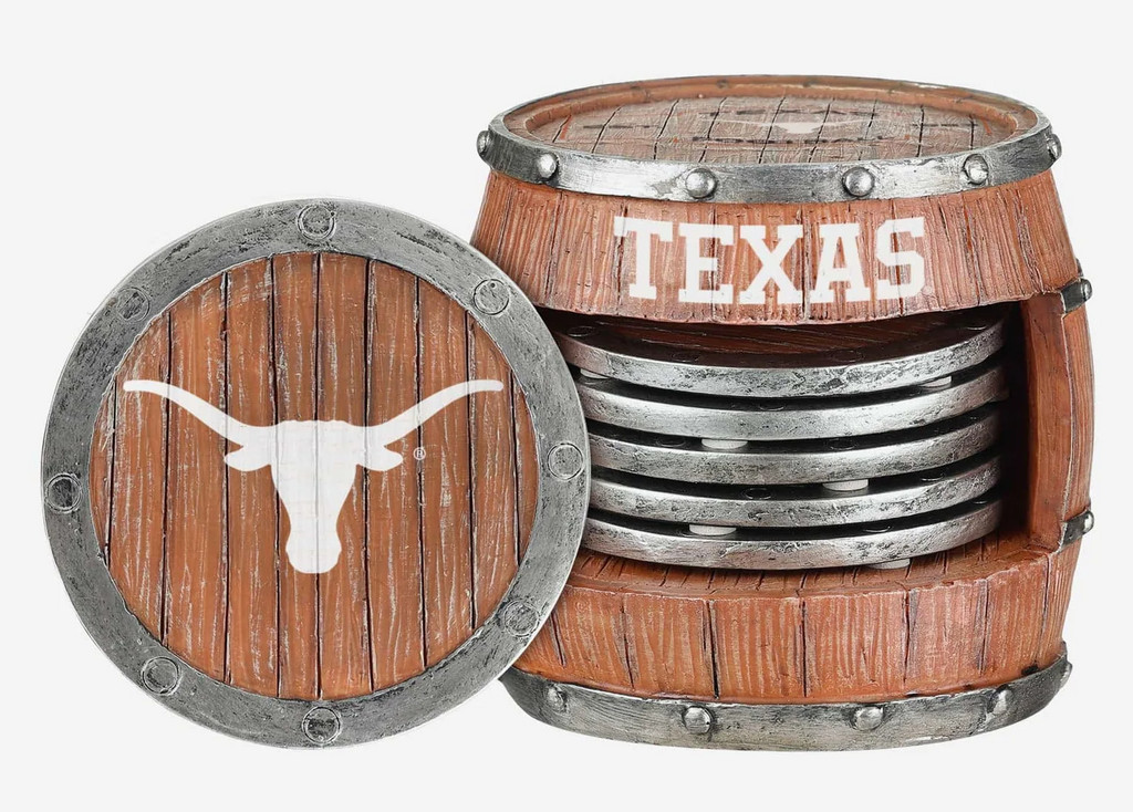 Texas 5 Pack Barrel Coaster Set