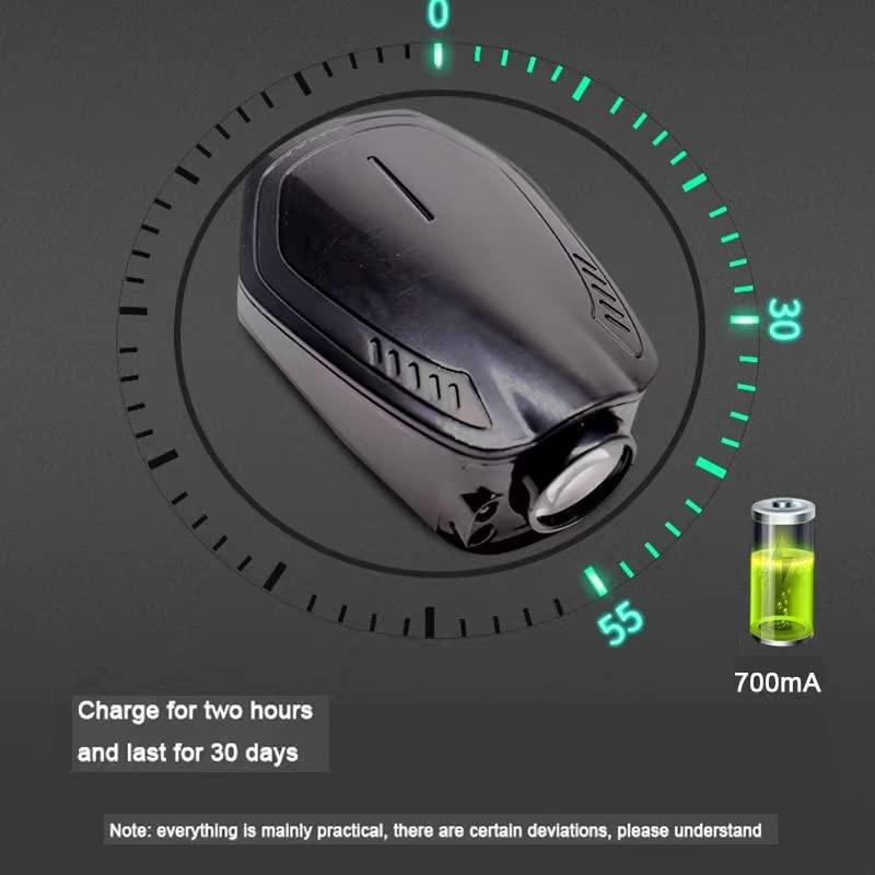 Customized Car Door Projector Lights Black Rechargeable Wireless 2Pcs