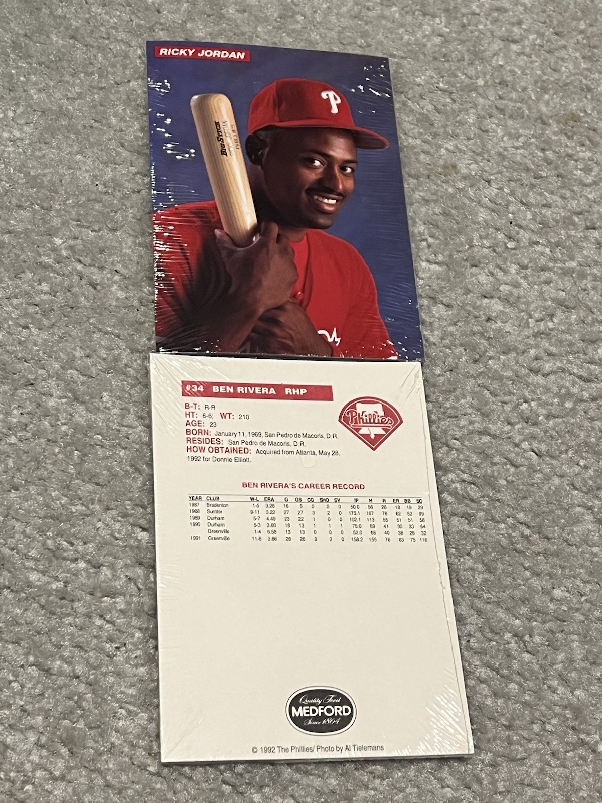 Collection of 98 Philadelphia Phillies Team Issued Card Sets (see list below)