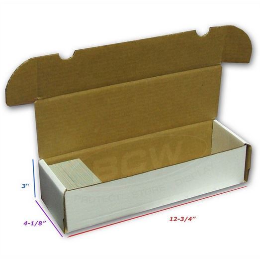 660 Count Cardboard Card Storage Box – Holds 580 Standard / 940 Gaming Cards