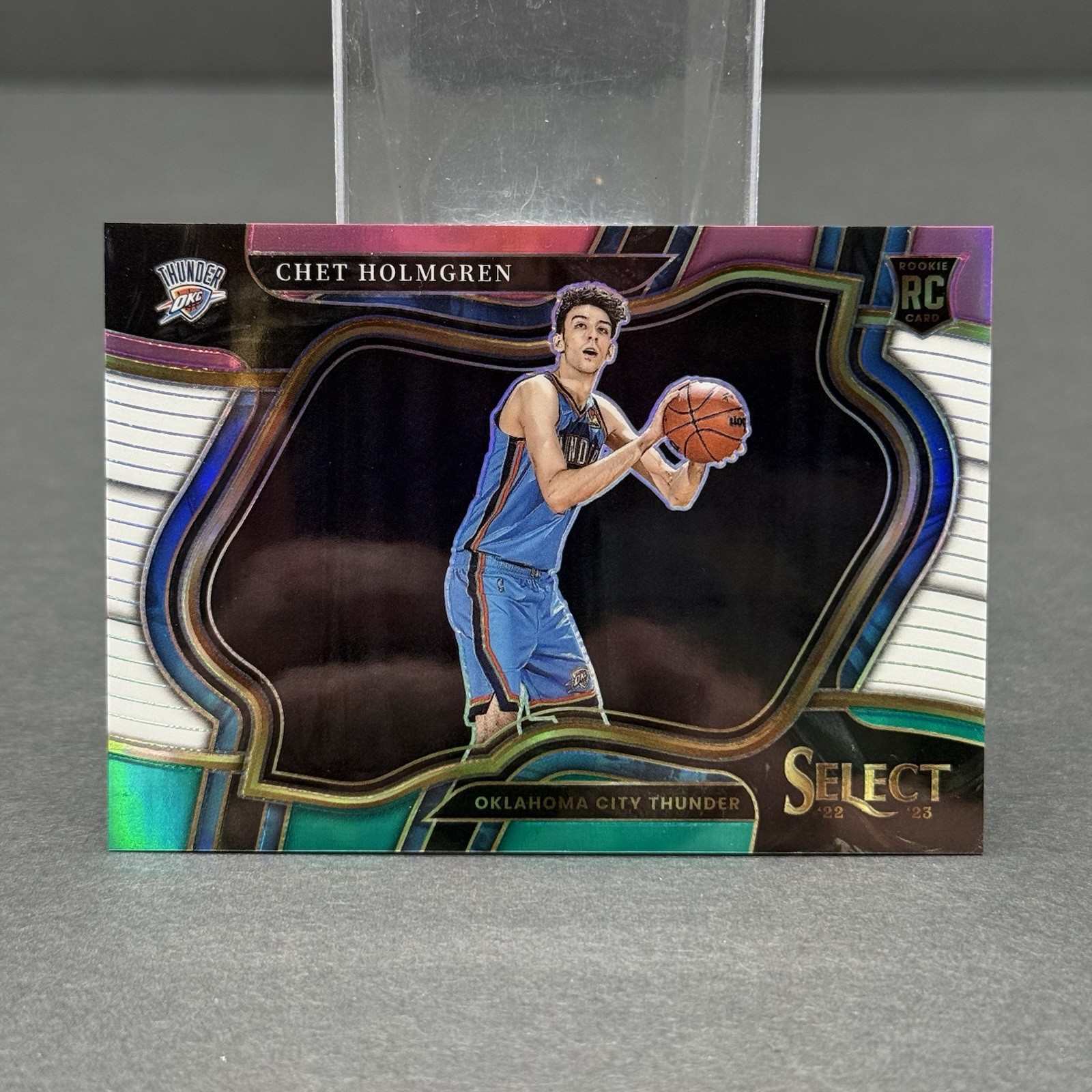 2022-23 Panini Select – Courtside Chet Holmgren #296 Teal Prizm /49 SP